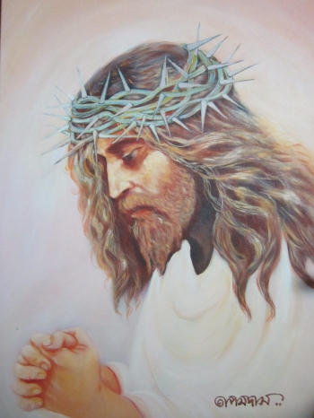  painting titled Christ