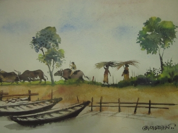  painting titled Herdsmen