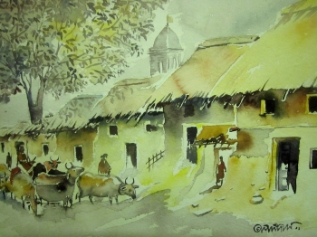  painting titled Cattle