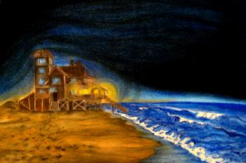  painting titled \'Nights at Rodanthe\'