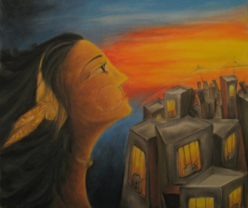  painting titled \'mahalaya\'