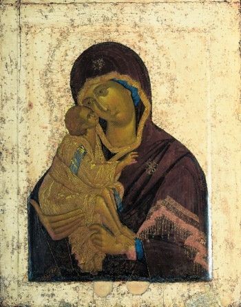  painting titled The Icon of the Virgin Mary of the Don