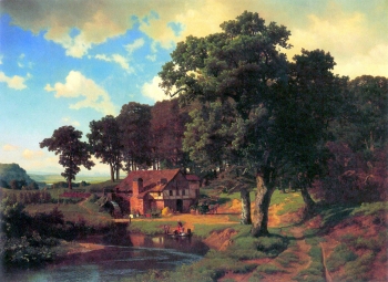  painting titled A Rustic Mill