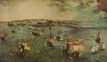  painting titled Port of Naples