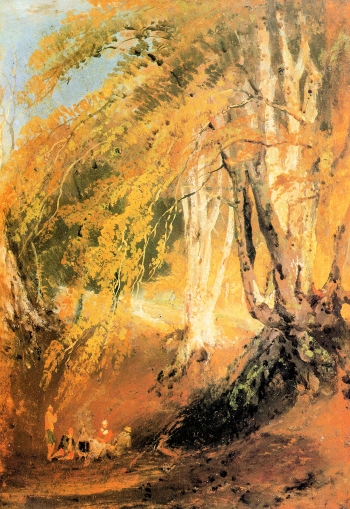  painting titled Beech woods with Gypsies