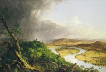  painting titled The Oxbow