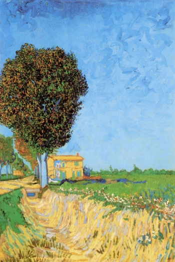  painting titled A Lane near Arles