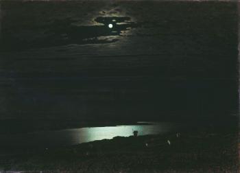  painting titled Night on the Dnepr