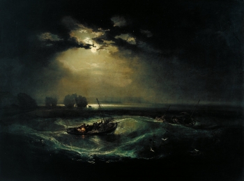  painting titled Fishermen at Sea
