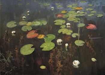 painting titled Water lilies
