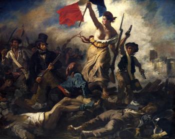  painting titled Liberty Leading the People