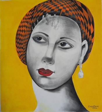 Oil on Canvas painting titled HEAD