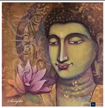 Acrylic on Canvas painting titled Awakening 