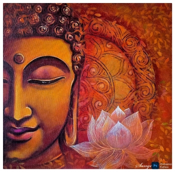 Acrylic on Canvas painting titled Meditation 
