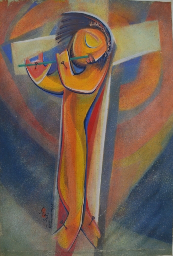  painting titled Khama (Forgiveness)