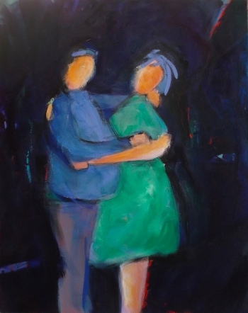 Acrylic on Canvas painting titled The hug