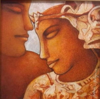 Acrylic on Canvas painting titled Beautiful Relationships II