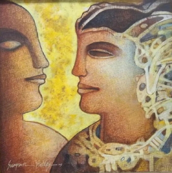 Acrylic on Canvas painting titled Beautiful Relationships I