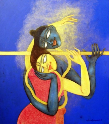  painting titled The Golden Flute