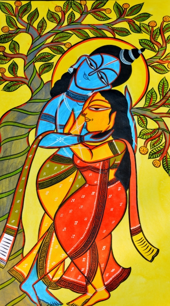  painting titled Radhe-Shyam