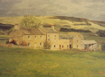 Oil on Canvas painting titled Apperset, North Yorkshire