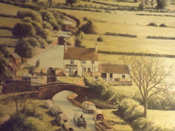 Acrylic on Illustration Board painting titled Napton-On-The-Hill