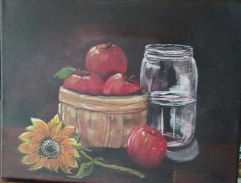 Acrylic on Canvas painting titled Fresh Harvest