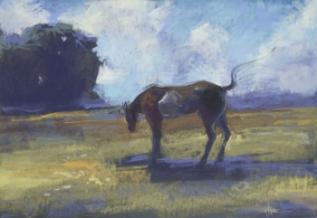  painting titled Horse Fly