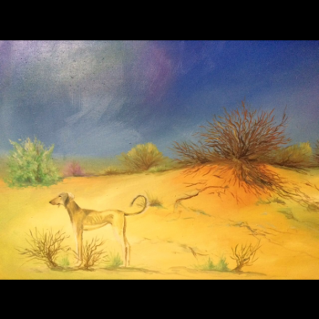  painting titled Steppe