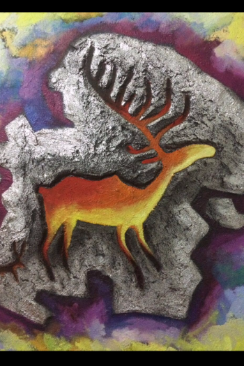  painting titled Noble Deer